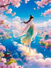 天女の散歩