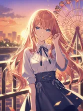 夕陽と君と