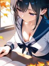 秋の図書室