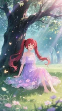 神秘樹の下の微笑み