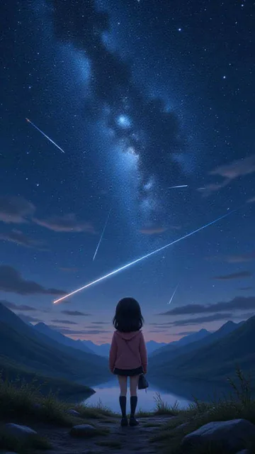 いろんな方向に流れ星🌠