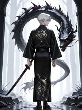 黒龍の力を持つ影の刀は光も切り裂く