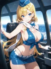 大空のスチュワーデス·タイト制服のCA の投稿作品