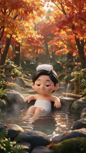 露天 秋を満喫