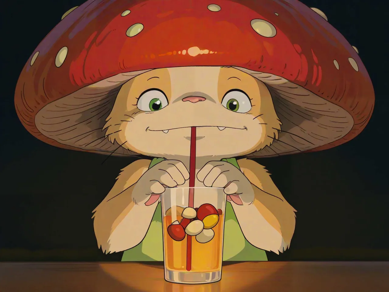 キノコの酒盛り