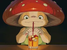 キノコの酒盛り
