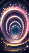 light of fireflies spiral
