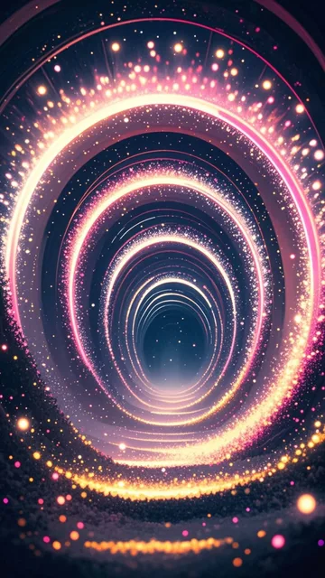 light of fireflies spiral