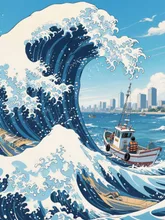 冨嶽三十六景 神奈川沖浪裏アニメ版