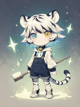 白虎くん🐯✨✨ — パーカーイラストのAIイラスト|SUPPART