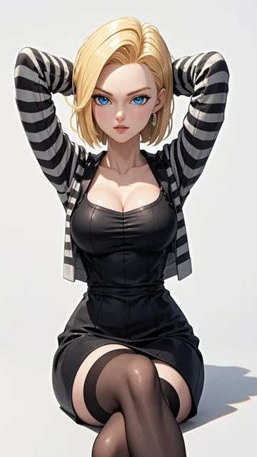 1girl、android 18、solo