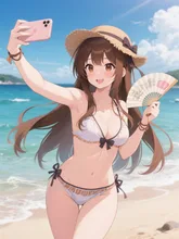 海にやってきました〜 — はっしさんのAIイラスト