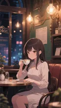 夜カフェ