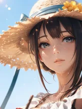 麦わら帽子と澄んだ瞳👒☀️