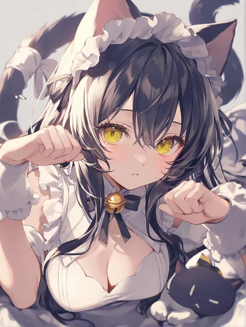 猫耳メイドさんのAIイラスト - SUPPART