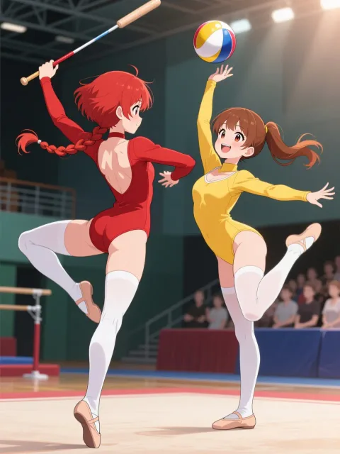 双子と新体操