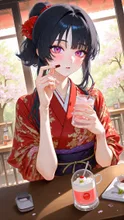 桜フラっぺチーノ — EverettさんのAIイラスト