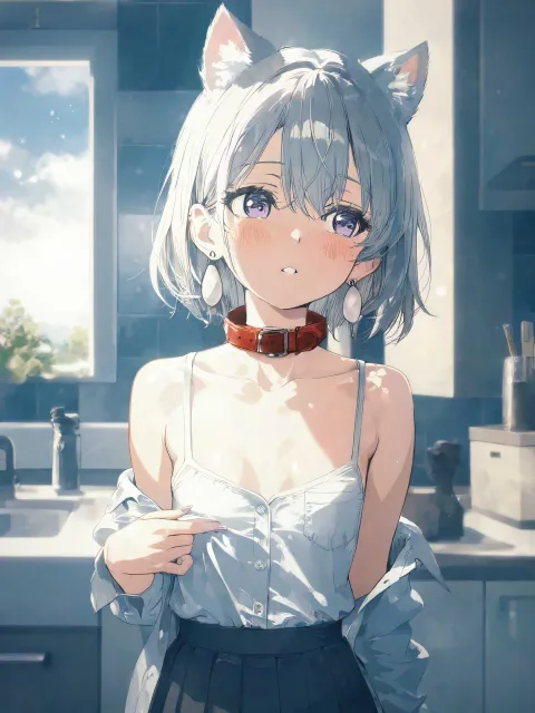 第一ボタンだけ外して下は全部留めた白いシャツ姿の色っぽい成年…
