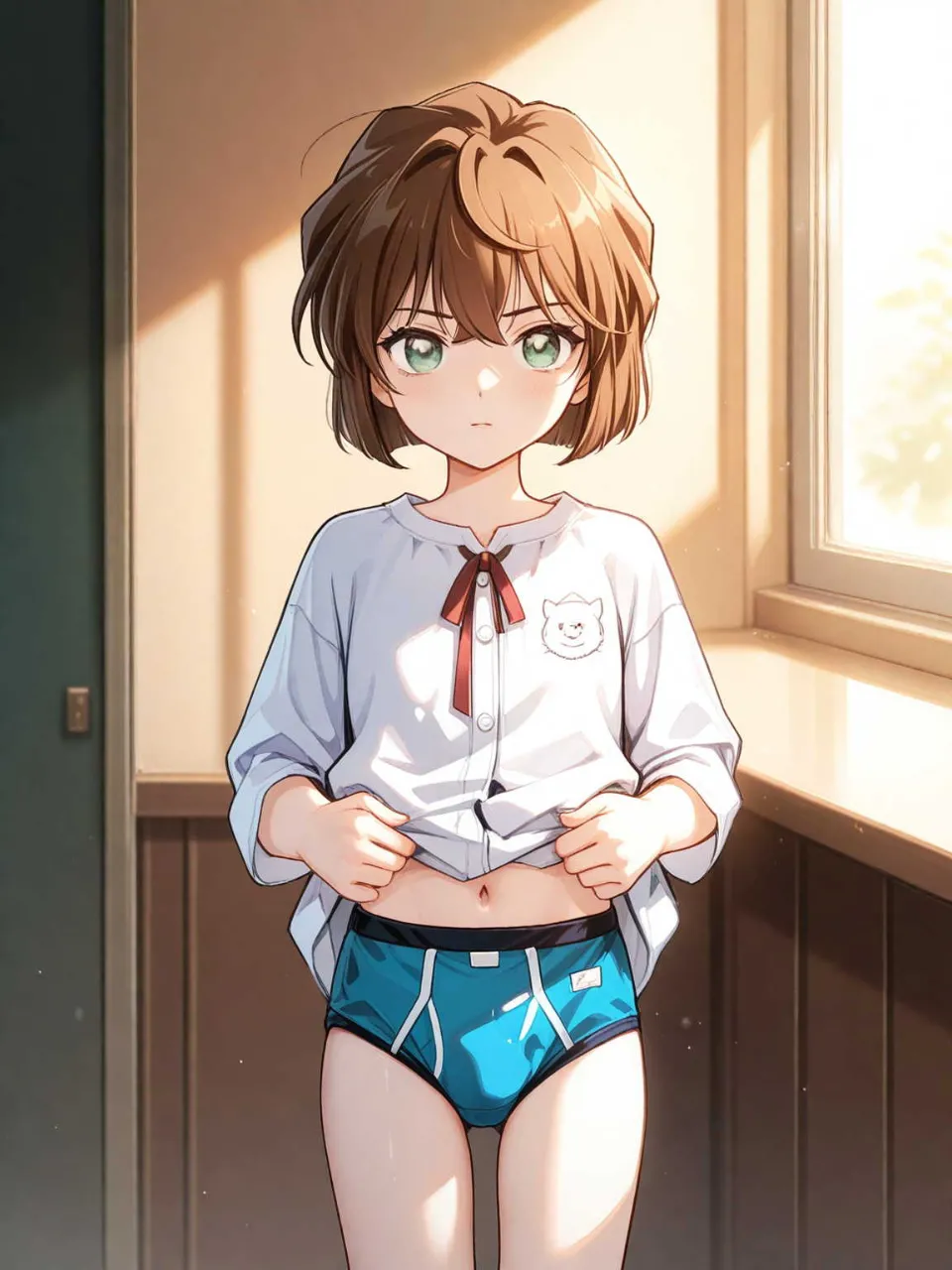 私のパンツ触ってみる? — しゅしゅさんのAIイラスト