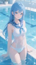 セーラー服水着可愛い💓