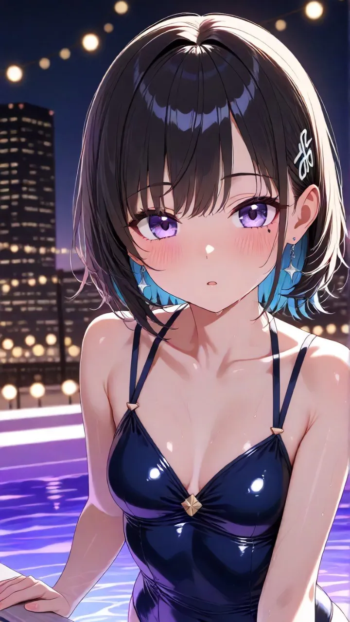 A　泡沫のネオンブルー