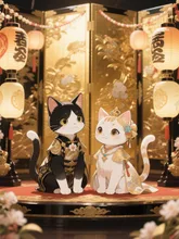 猫親王飾り