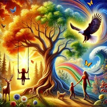 A vibrant and lively scene — SUPP610211さんのAIイラスト