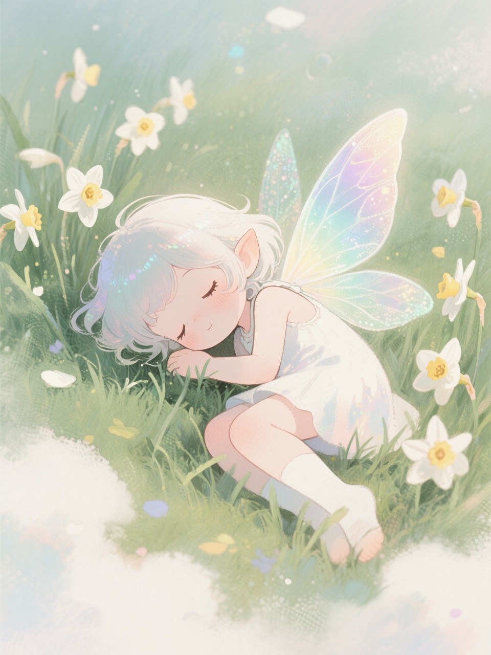 草かげでひと休み💤