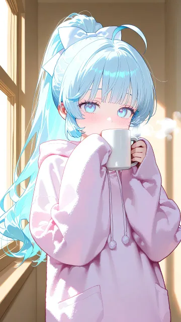 幸せココアタイム水色ちゃん