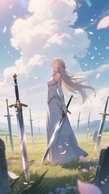 女性戦姫…剣の墓標