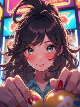 やったねv — 怠け者さんのAIイラスト