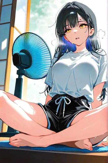 汗だく