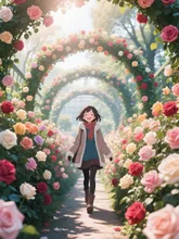 素敵な薔薇のトンネル🌹