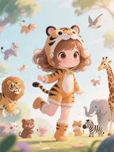 さっちゃん、動物園に混ざる♪