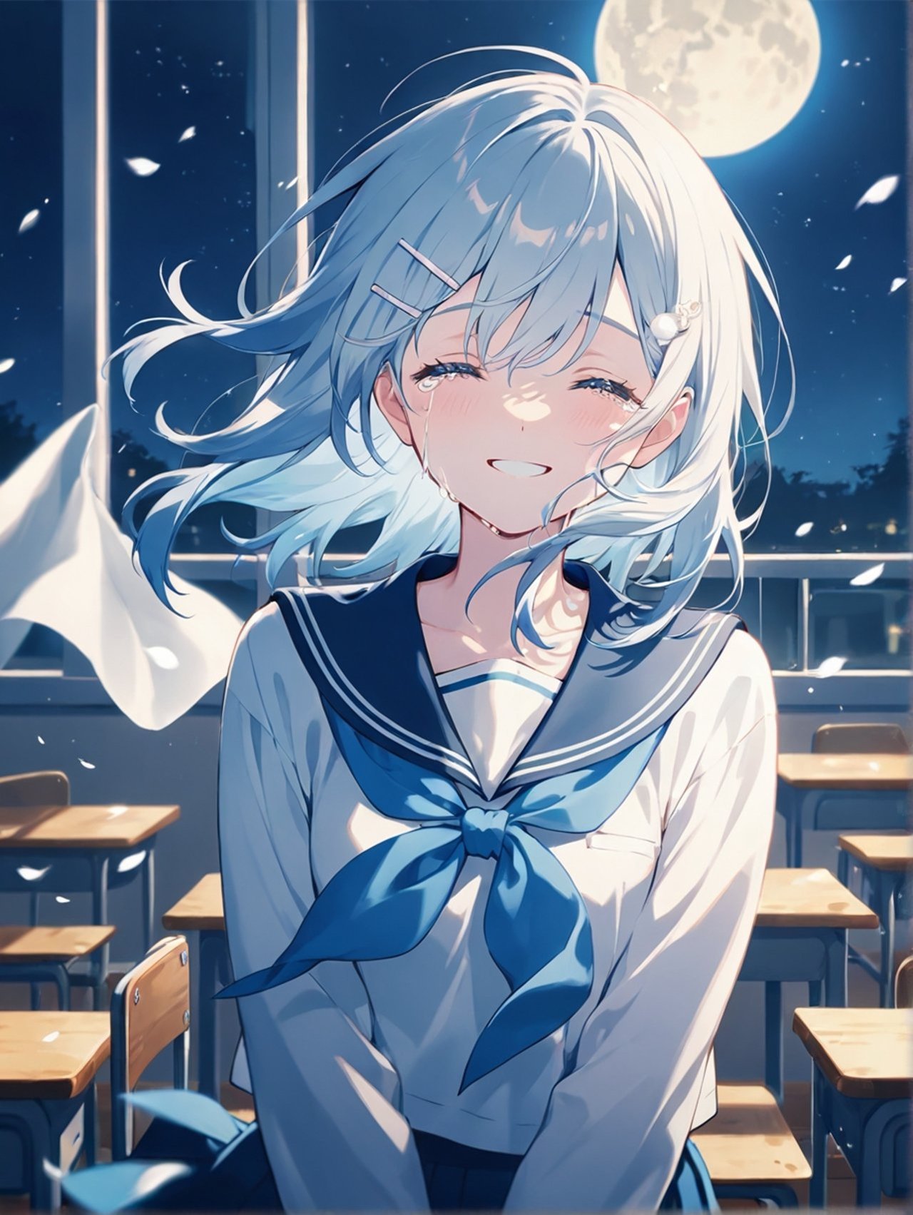 学校 — 雫奈  低浮さんのAIイラスト