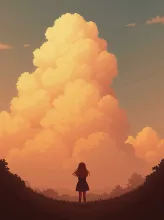 あの入道雲に乗って — rairaさんのAIイラスト