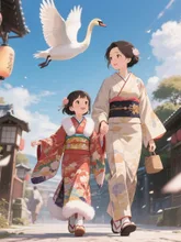 初詣 — るかプーさんのAIイラスト