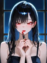 真っ赤な口紅·グラスに残る跡 の投稿作品