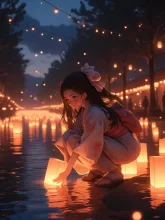 灯籠流し