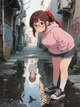 路地裏の菜摘