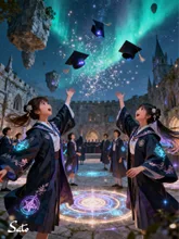 魔法学校卒業式