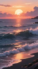 夕暮れの海🌇
