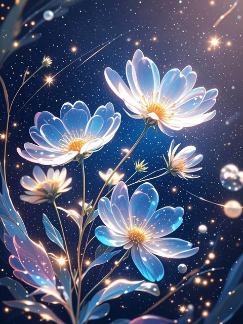 宇宙で咲く花