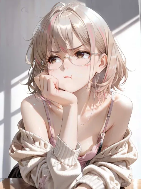 1girl - 涙 vs 無表情
