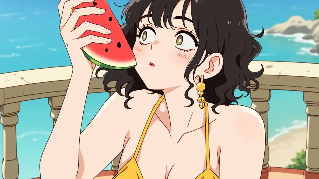 線画アニメアバターイラスト