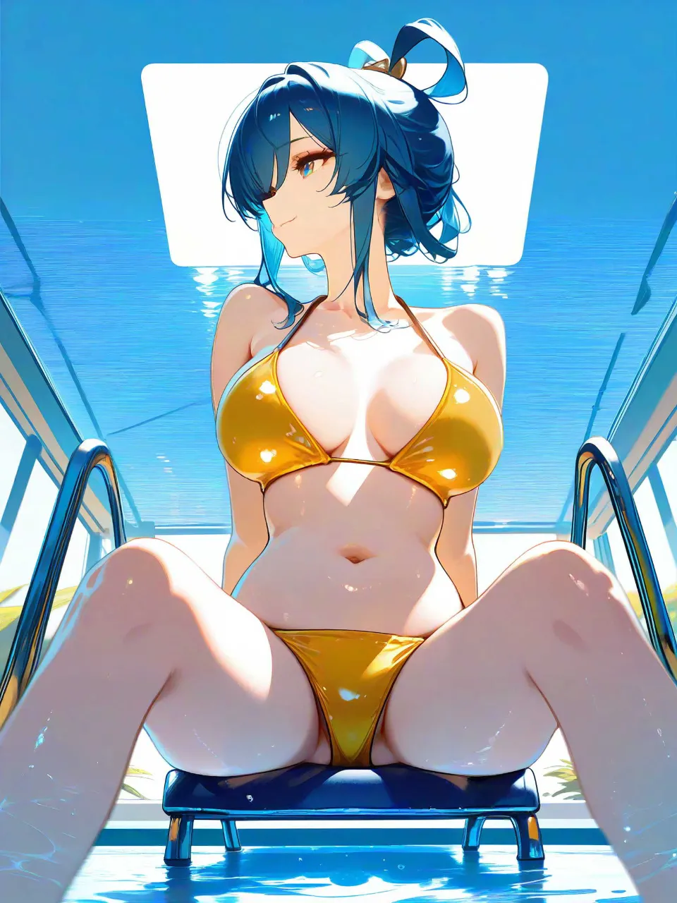 プール監視員のお姉さん2