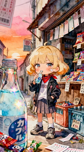 駄菓子屋が縄張りのチンピラ