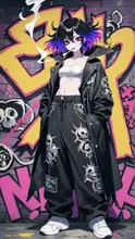 よく考えたら何着ても不良だったアイツwww — 鉛筆画・色鉛筆風アートのAIイラスト｜SUPPART