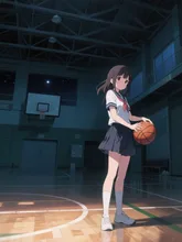 あかりの消えた体育館