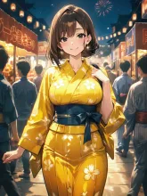 夕涼みの浴衣·初夏チャレンジ の投稿作品